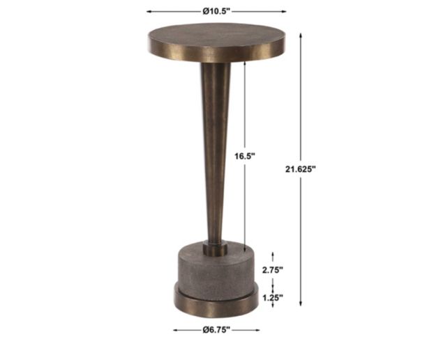 The Uttermost Company Masika Bronze Accent Table large image number 7