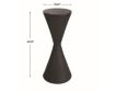 The Uttermost Company Times Up Matte Black Hourglass Accent Table small image number 5