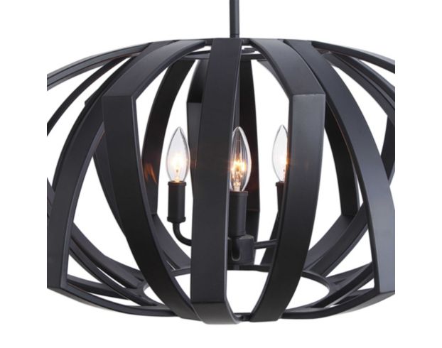 The Uttermost Company Thales Matte Black 3-Light Pendant Light large image number 3