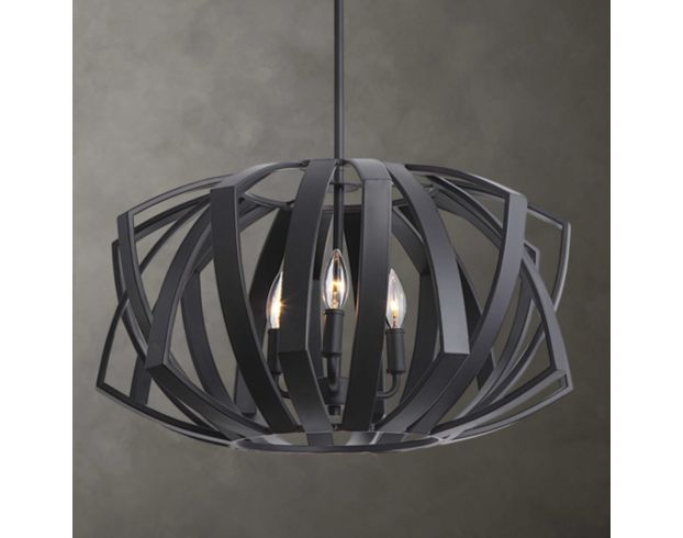 The Uttermost Company Thales Matte Black 3-Light Pendant Light large image number 4