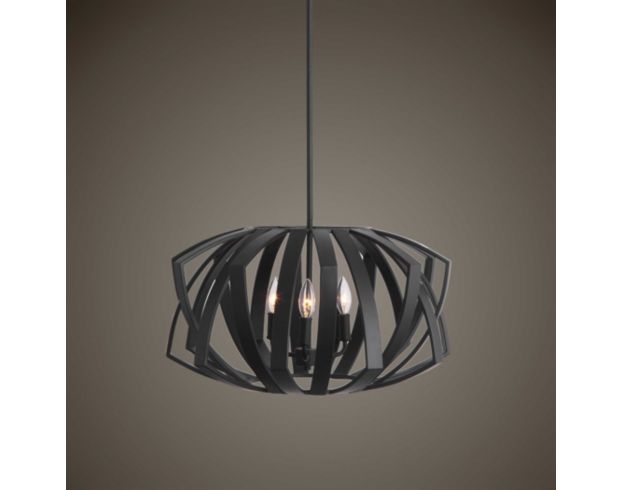 The Uttermost Company Thales Matte Black 3-Light Pendant Light large image number 5