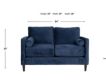 Washington Furniture Bea Blue Loveseat small image number 7