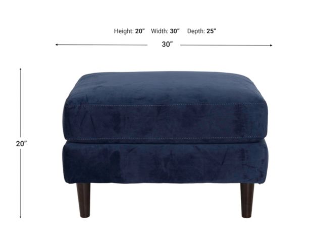 Washington Furniture Bea Blue Ottoman large image number 4