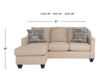 Washington Furniture Barrow Khaki Chaise Sofa small image number 10