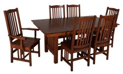 Tradewins Furniture - Dining Room - Tradewins Mission Solid Oak