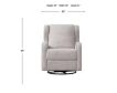 Westwood / Thompson International Skylar Fawn Swivel Glider Recliner small image number 5