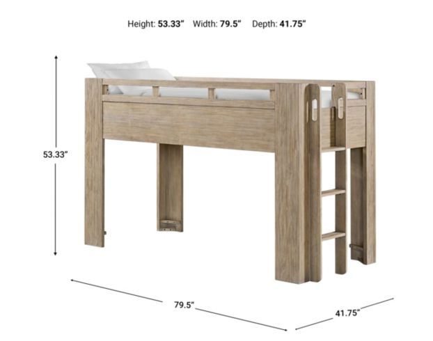 Westwood / Thompson International Bello Sandstone Low Twin Loft Bed large image number 4