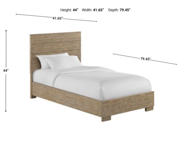 Westwood/Thomas Int'l Bello Sandstone Twin Bed large image number 2