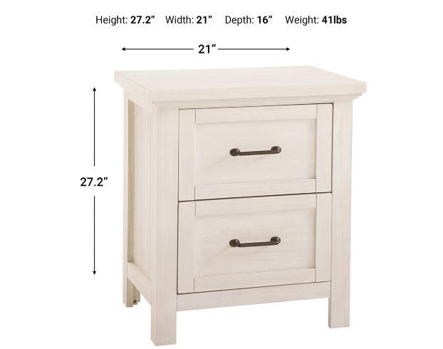 Westwood/Thomas Int'l Westfield White Nightstand large image number 2