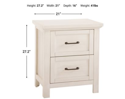 Westwood/Thomas Int'l Westfield White Nightstand