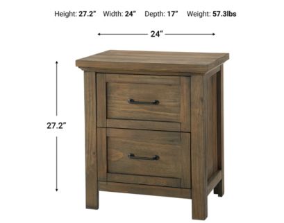 Westwood/Thomas Int'l Westfield Brown Nightstand