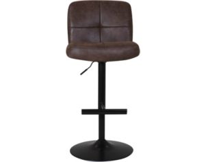 Whalen Llc Utah Brown Adjustable Barstool
