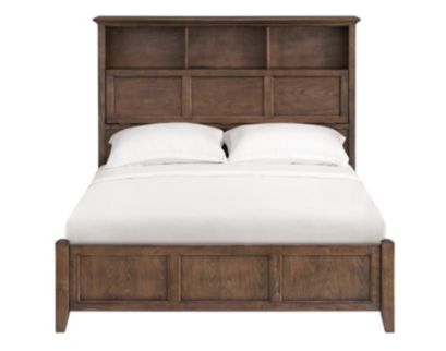 Whittier Wood McKenzie Classic Java Queen Bookcase Bed