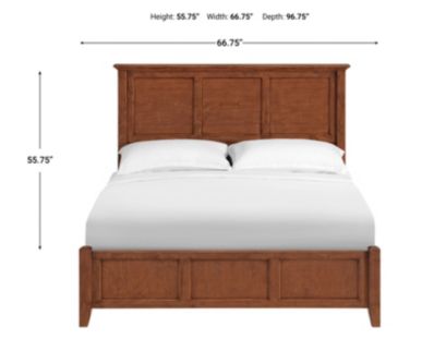 Whittier Wood McKenzie Classic Glazed Antique Cherry Queen Bed