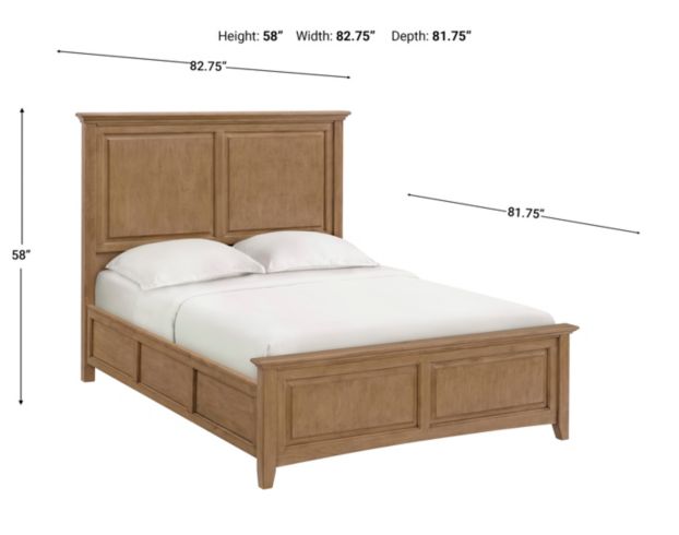 Whittier Wood McKenzie Premier Pecan King Bed large image number 3