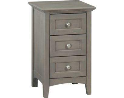 Whittier Wood McKenzie Fieldstone Small 3 Drawer Nightstand