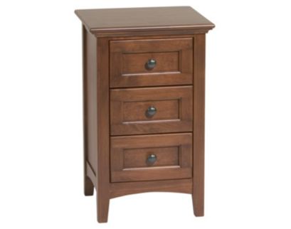 Whittier Wood McKenzie Small 3-Drawer Nightstand