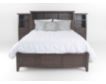 Whittier Wood McKenzie Classic Java Queen Bookcase Bed with Storage Piers small image number 1