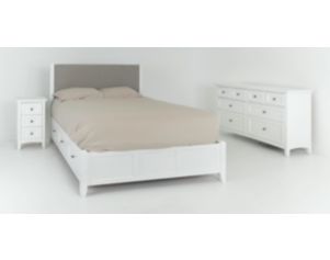 Whittier Wood McKenzie White 3-Piece Queen Storage Bedroom Set