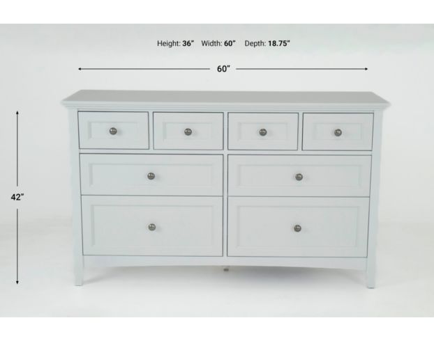 Whittier Wood McKenzie White 3-Piece Queen Storage Bedroom Set large image number 26