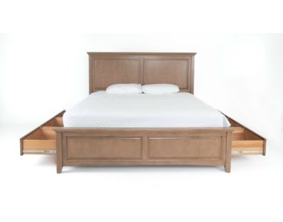 Whittier Wood McKenzie Pecan Queen Storage Bed