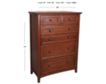 Whittier Wood McKenzie 6-Drawer Chest small image number 3