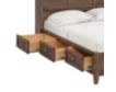 Whittier Wood McKenzie Java King Bookcase Storage Bed small image number 3