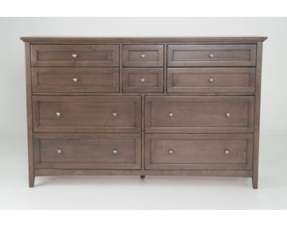 Whittier Wood Products McKenzie Java 10-Drawer Dresser