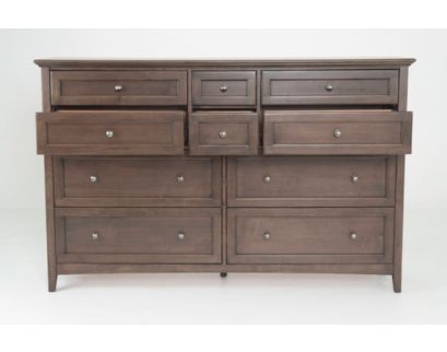 Whittier Wood Products McKenzie Java 10-Drawer Dresser