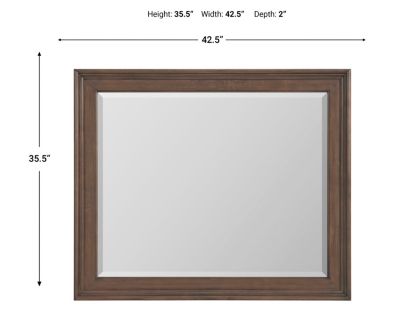 Whittier Wood Products McKenzie Java Dresser Mirror