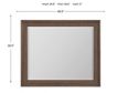 Whittier Wood Products McKenzie Java Dresser Mirror small image number 2