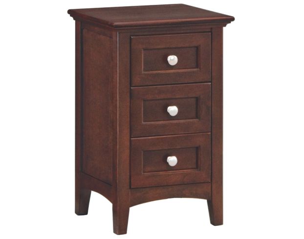 Whittier Wood McKenzie Small 3-Drawer Nightstand large image number 1