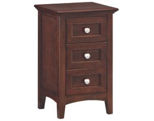 Whittier Wood McKenzie Small 3-Drawer Nightstand