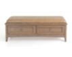 Whittier Wood Products McKenzie Pecan Bedroom Storage Bench small image number 1