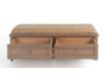 Whittier Wood Products McKenzie Pecan Bedroom Storage Bench small image number 2