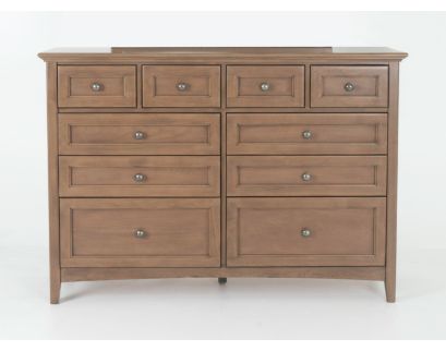 Whittier Wood Products McKenzie Pecan 10-Drawer Dresser