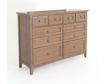 Whittier Wood Products McKenzie Pecan 10-Drawer Dresser small image number 3