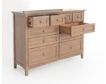 Whittier Wood Products McKenzie Pecan 10-Drawer Dresser small image number 4