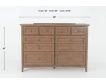 Whittier Wood Products McKenzie Pecan 10-Drawer Dresser small image number 6