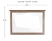 Whittier Wood Products McKenzie Pecan Mirror small image number 4