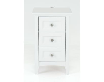 Whittier Wood Products McKenzie White Nightstand