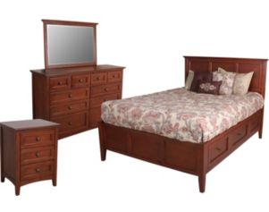 Whittier Wood McKenzie 4-Piece King Storage Bedroom Set