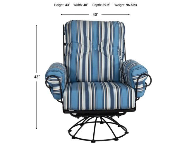 Woodard Terrace Swivel Rocker Lounge Chair large image number 6