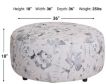 Wood House Upholstery Collins Accent Ottoman small image number 4
