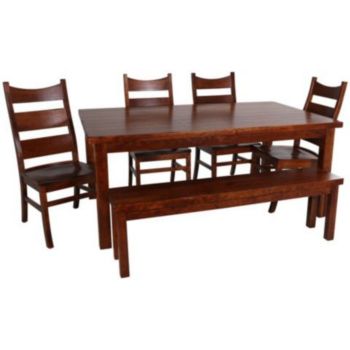Dining table bench set